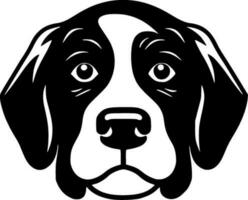 hond, zwart en wit vector illustratie