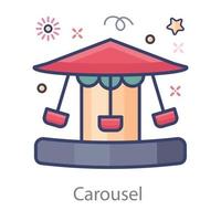 carrousel pretpark vector