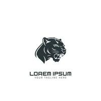 panter logo icoon illustratie, panter vector logo silhouet ontwerp