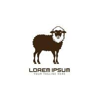 schapen logo icoon. schapen silhouet geïsoleerd Aan wit achtergrond. vector illustratie