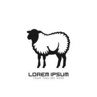 zwart schapen logo ontwerp sjabloon vector