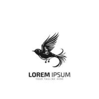 modern vrijheid vogel logo mascotte logo icoon ontwerp vector