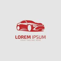auto stijl auto logo ontwerp met concept sport- voertuig icoon silhouet. vector illustratie.