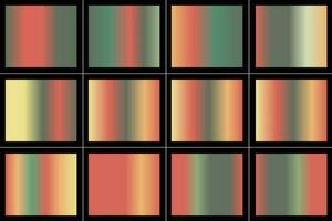 kleuren vectoren hellingen stalen palet vrij vector