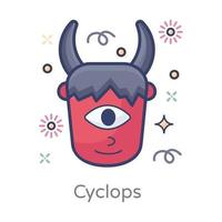 cyclops mythisch wezen vector