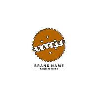 biscuit kraker logotype vector illustratie