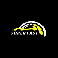 super auto logo ontwerp vector