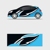 omhulsel auto sticker minimalistische concept ontwerp vector