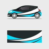 omhulsel auto sticker Golf blauw ontwerp vector