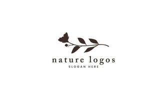 natuurlijk en biologisch logo modern ontwerp. natuurlijk logo voor branding, zakelijke identiteit en bedrijf kaart vector