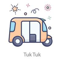 tuk tuk ontwerp vervoer vector