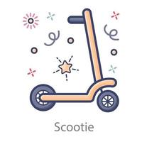 handmatig Scottie-ontwerp vector