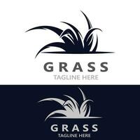 gras logo beeld fabriek natuur logo ontwerp sjabloon vector