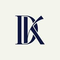 dk initialen monogram concept. logo ontwerp van brieven d en k. vector
