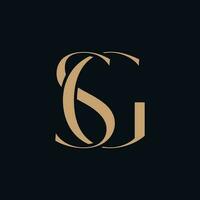 sg initialen monogram concept. logo ontwerp van brieven s en g. vector