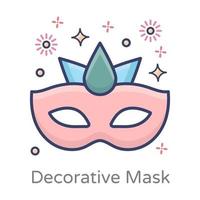 maskerade decoratief masker vector