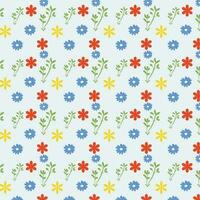 abstract mooi bloem van kleurrijk semaless patroon Aan geïsoleerd Aan wit achtergrond vector illustratie