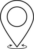 plaats icoon logo pictogram kaart app ontwerp tekening stijl element van reizen vector illustratie