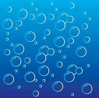 zeep bubbels zuurstof bubbels in water koolzuurhoudend water achtergrond vector illustratie premie ontwerp vector eps10