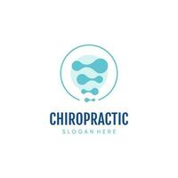 chiropractie logo ontwerp uniek idee concept vector