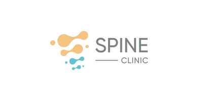 chiropractie logo ontwerp uniek idee concept vector