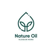 natuur olie logo vector ontwerp voor bedrijf