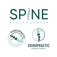 chiropractie logo vector ontwerp voor gezondheidszorg