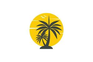 palm logo ontwerp vector met modern creatief stijl
