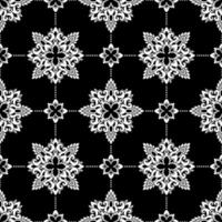 damast naadloos patroon. prima vector traditioneel oosters zwart en wit ornament
