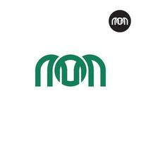 brief mam monogram logo ontwerp vector