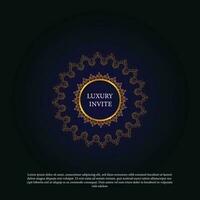 abstract luxe mandala achtergrond met gouden arabesk patroon Arabisch Islamitisch oosten- stijl. Ramadan stijl decoratief mandala. mandala voor afdrukken, poster, omslag, brochure, folder, banier vector