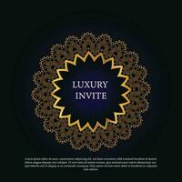 abstract luxe mandala achtergrond met gouden arabesk patroon Arabisch Islamitisch oosten- stijl. Ramadan stijl decoratief mandala. mandala voor afdrukken, poster, omslag, brochure, folder, banier vector