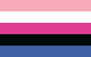 gender fluid trots vlag seksuele identiteit trots vlag vector