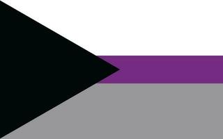 demisseksueel trots vlag seksueel identiteit trots vlag vector