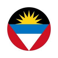 antigua en barbuda vlag eenvoudige illustratie voor onafhankelijkheidsdag of verkiezing vector