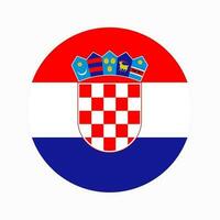 Kroatië vlag eenvoudige illustratie voor onafhankelijkheidsdag of verkiezing vector