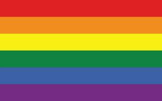 LGBT Pride-vlag of Rainbow Pride-vlag seksuele identiteit Pride-vlag vector