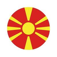 Macedonië vlag eenvoudige illustratie voor onafhankelijkheidsdag of verkiezing vector