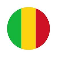 Mali vlag eenvoudige illustratie voor onafhankelijkheidsdag of verkiezing vector