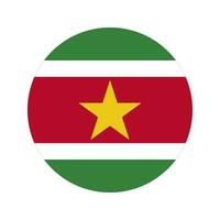 Surinaamse vlag eenvoudige illustratie voor onafhankelijkheidsdag of verkiezing vector