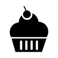 zoete cupcake silhouet stijlicoon vector