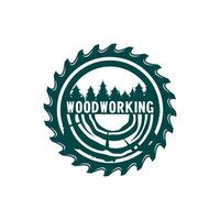 hout werk logo ontwerp sjabloon vector