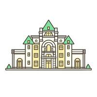 de luxe van huis een beeld van een elegant en geavanceerde villa logo vector