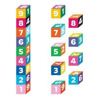 kleurrijk spel blokken voor kinderen vector