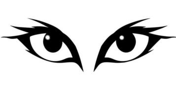 katachtig magie onderzoeken de betoverend kat ogen icoon voor uw creatief ondernemingen vector