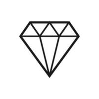 diamant icoon voor web en grafisch ontwerp vector