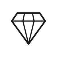 diamant icoon voor web en grafisch ontwerp vector