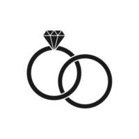 diamanten ring icoon vector