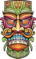 tiki festival, tiki Mens vector illustratie, tiki Mens kunst voor t-shirt ontwerp, sticker en muur kunst