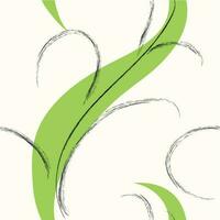 abstract kunst botanisch groen vector achtergrond. luxueus behang met lineair bladeren en groen tonen waterverf, blad, boom.. minimaal ontwerp voor tekst, verpakking, afdrukken, muur papieren